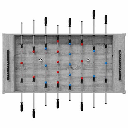 Tischfußballtisch Sonoma-Grau 125 x 60,5 x 80 cm Holzwerkstoff