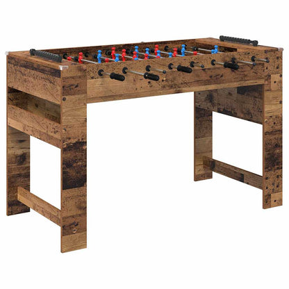 Tischfußballtisch Altholz 125 x 60,5 x 80 cm Holzwerkstoff