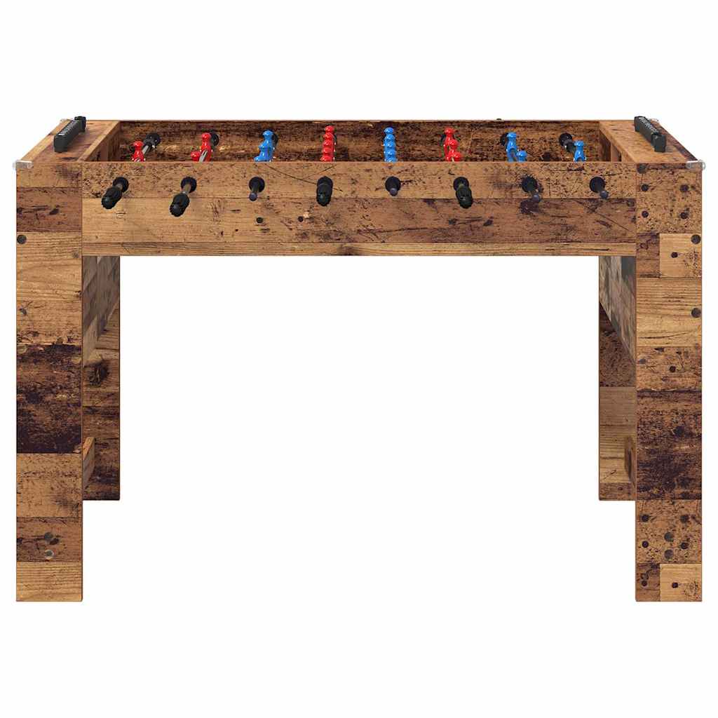Tischfußballtisch Altholz 125 x 60,5 x 80 cm Holzwerkstoff