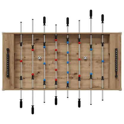 Tischfußballtisch Artisan-Eiche 125 x 60,5 x 80 cm
