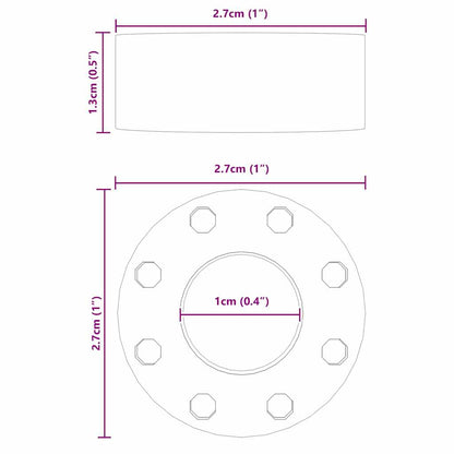 Fußballtisch-Bumper 16 Stk. Schwarz 2,7 x 2,7 x 1,3 cm TPE