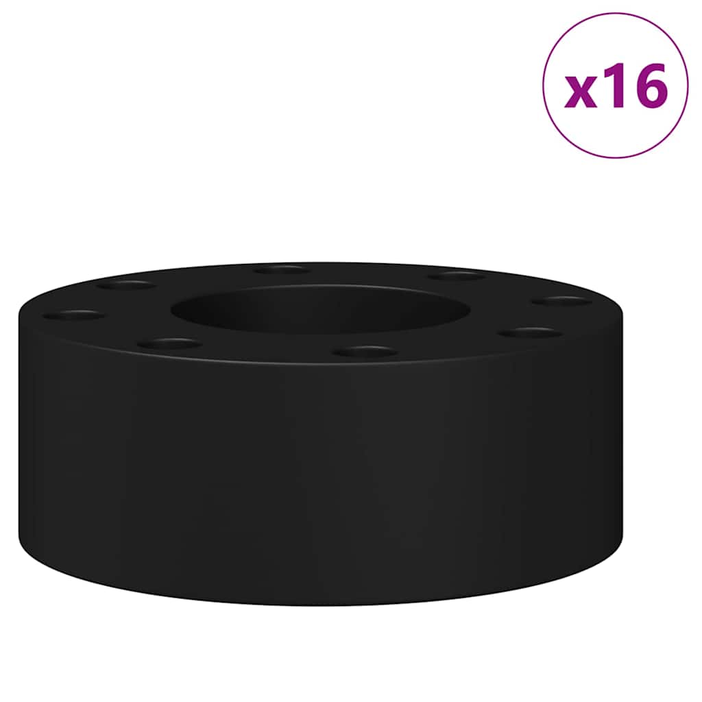 Fußballtisch-Bumper 16 Stk. Schwarz 2,7 x 2,7 x 1,3 cm TPE