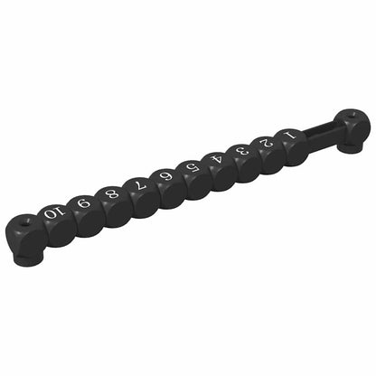Fußballtischzähler 2 stk. Schwarz 30 x 2,2 x 2,9 cm HIPS