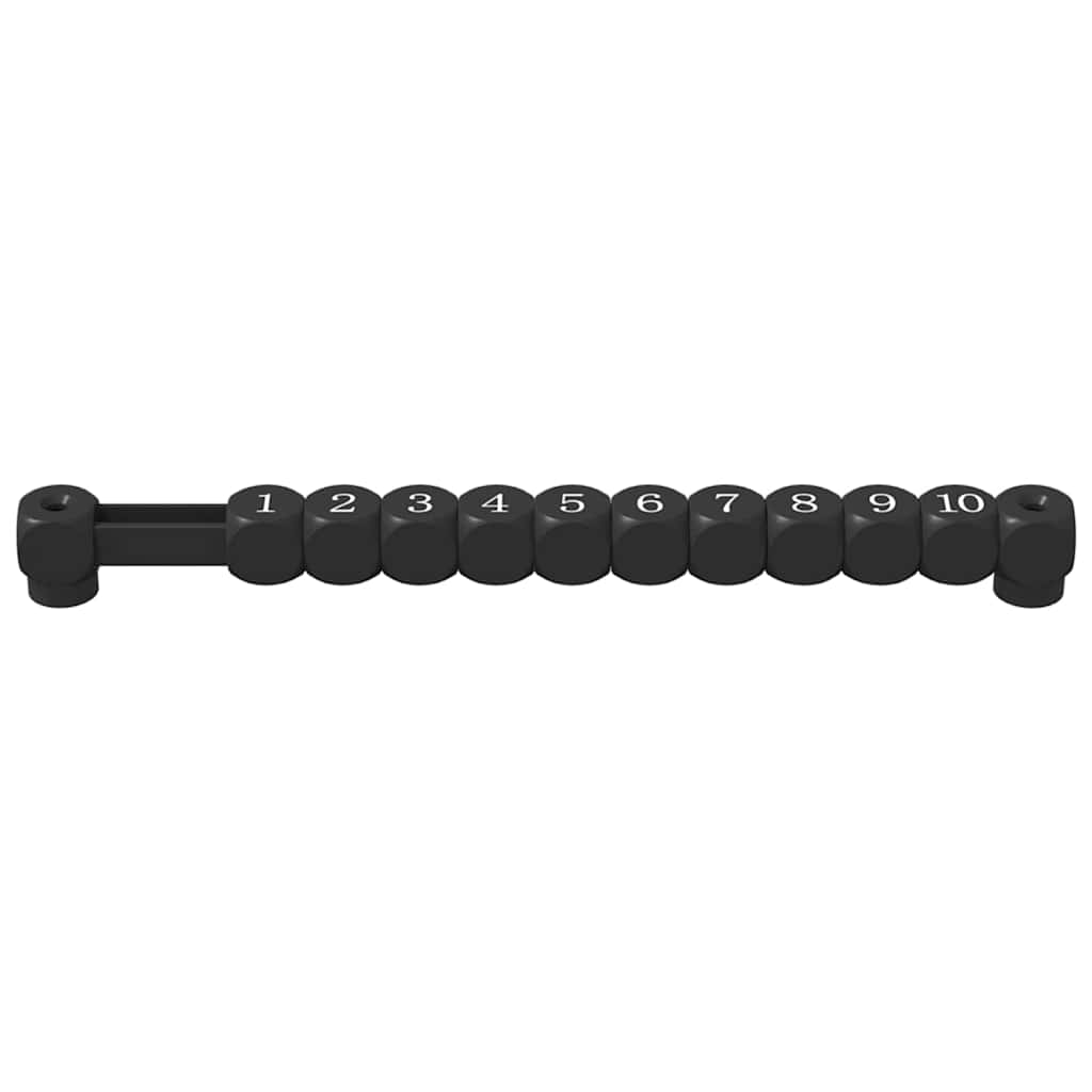 Fußballtischzähler 2 stk. Schwarz 30 x 2,2 x 2,9 cm HIPS