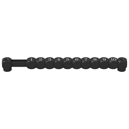 Fußballtischzähler 2 stk. Schwarz 30 x 2,2 x 2,9 cm HIPS