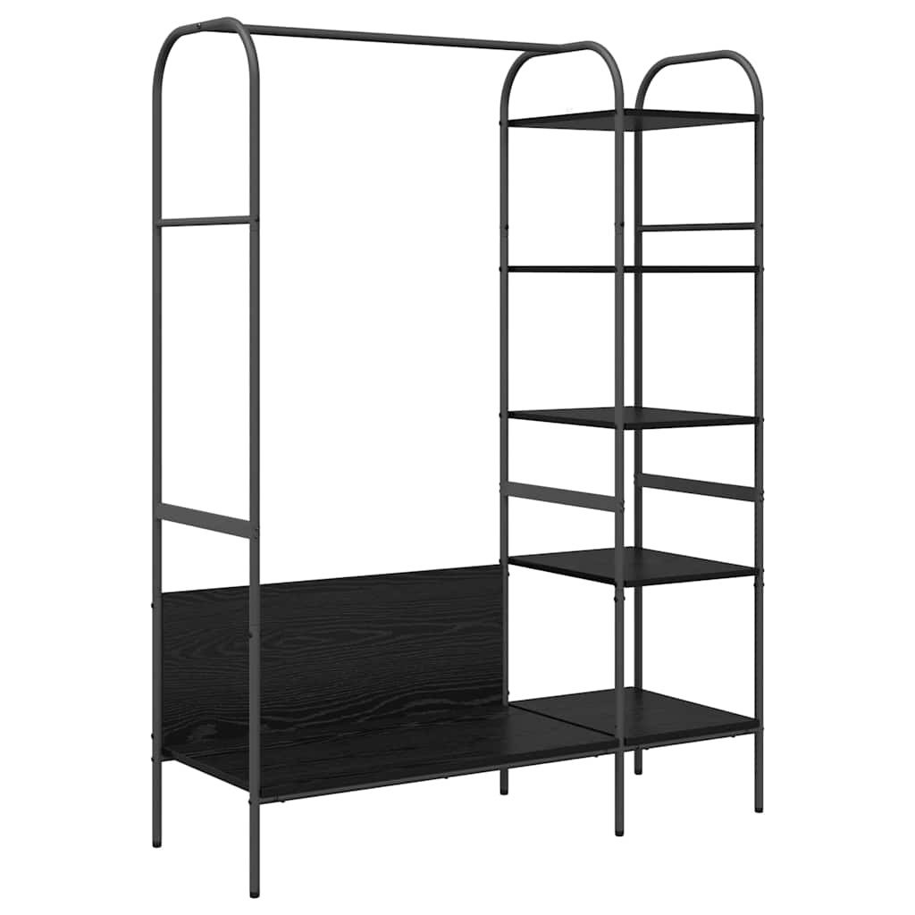 Kleiderständer Schwarz 120 x 44 x 160 cm Holzwerkstoff