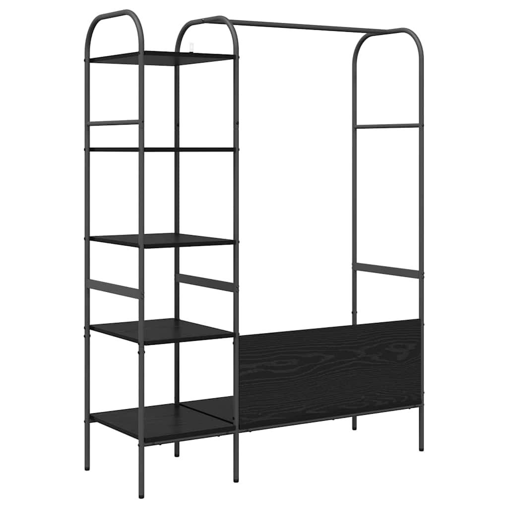 Kleiderständer Schwarz 120 x 44 x 160 cm Holzwerkstoff