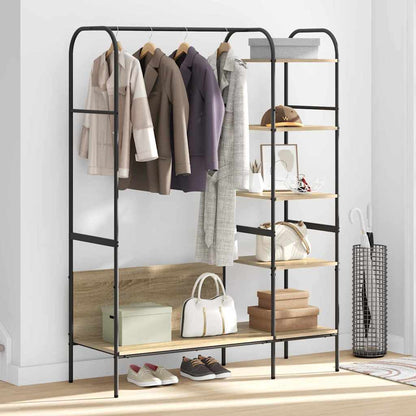 Kleiderständer Braun Eichen-Optik 120 x 44 x 160 cm