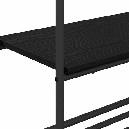 Kleiderständer Schwarz Eichen-Optik 60 x 30 x 171 cm
