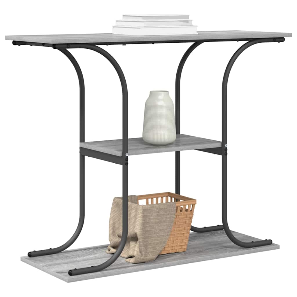 Konsolentisch Sonoma-Grau 101 x 35 x 80,5 cm Holzwerkstoff