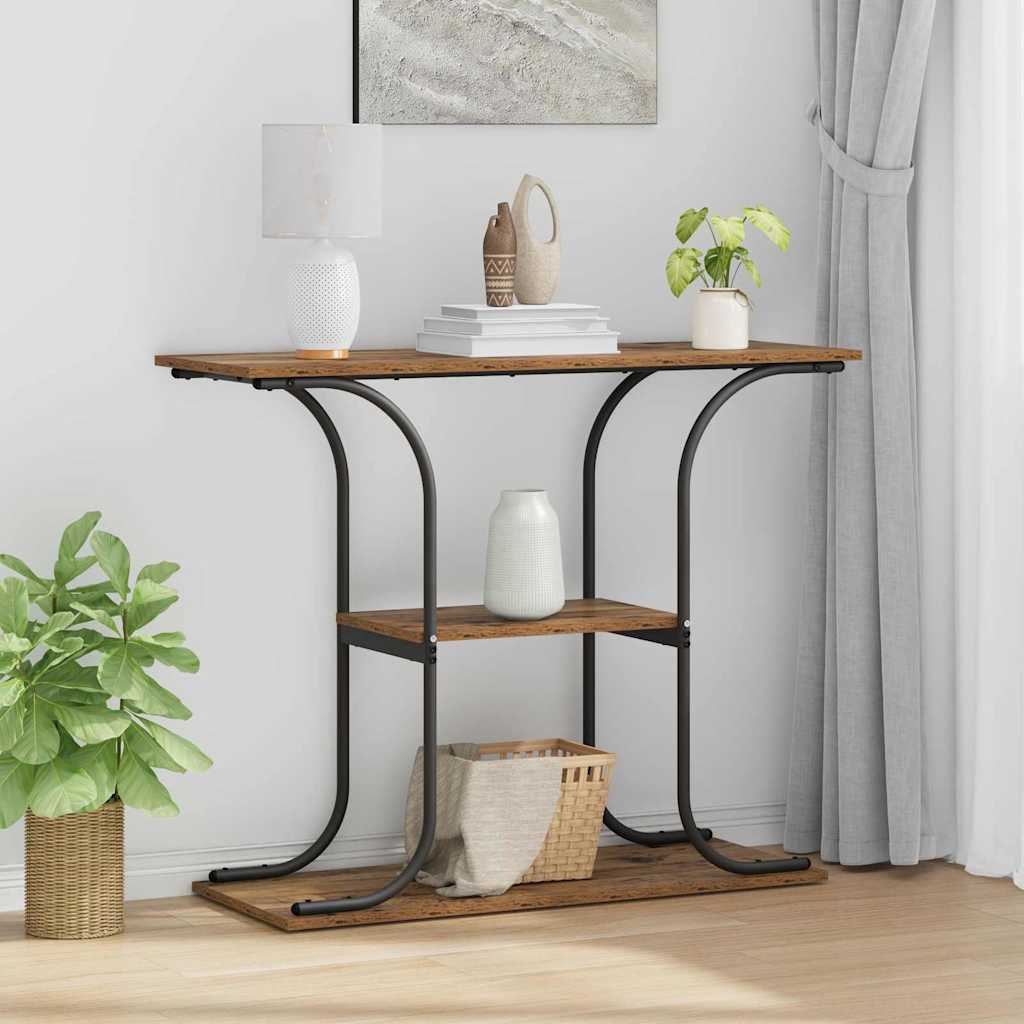 Konsolentisch Altholz 101 x 35 x 80,5 cm Holzwerkstoff