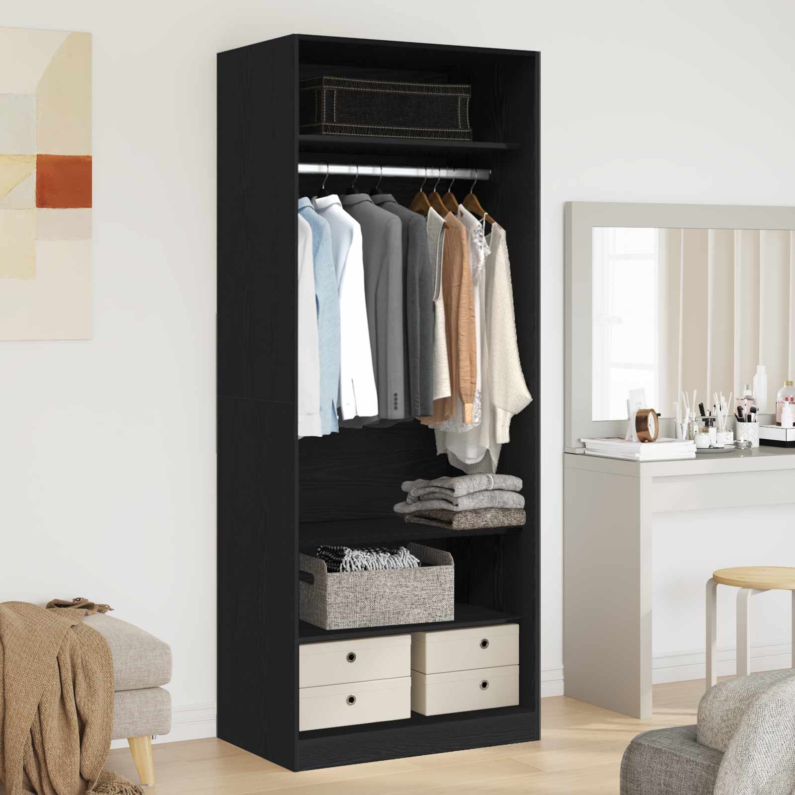 Kleiderschrank Artisan-Eiche 80 x 50 x 200 cm Holzwerkstoff