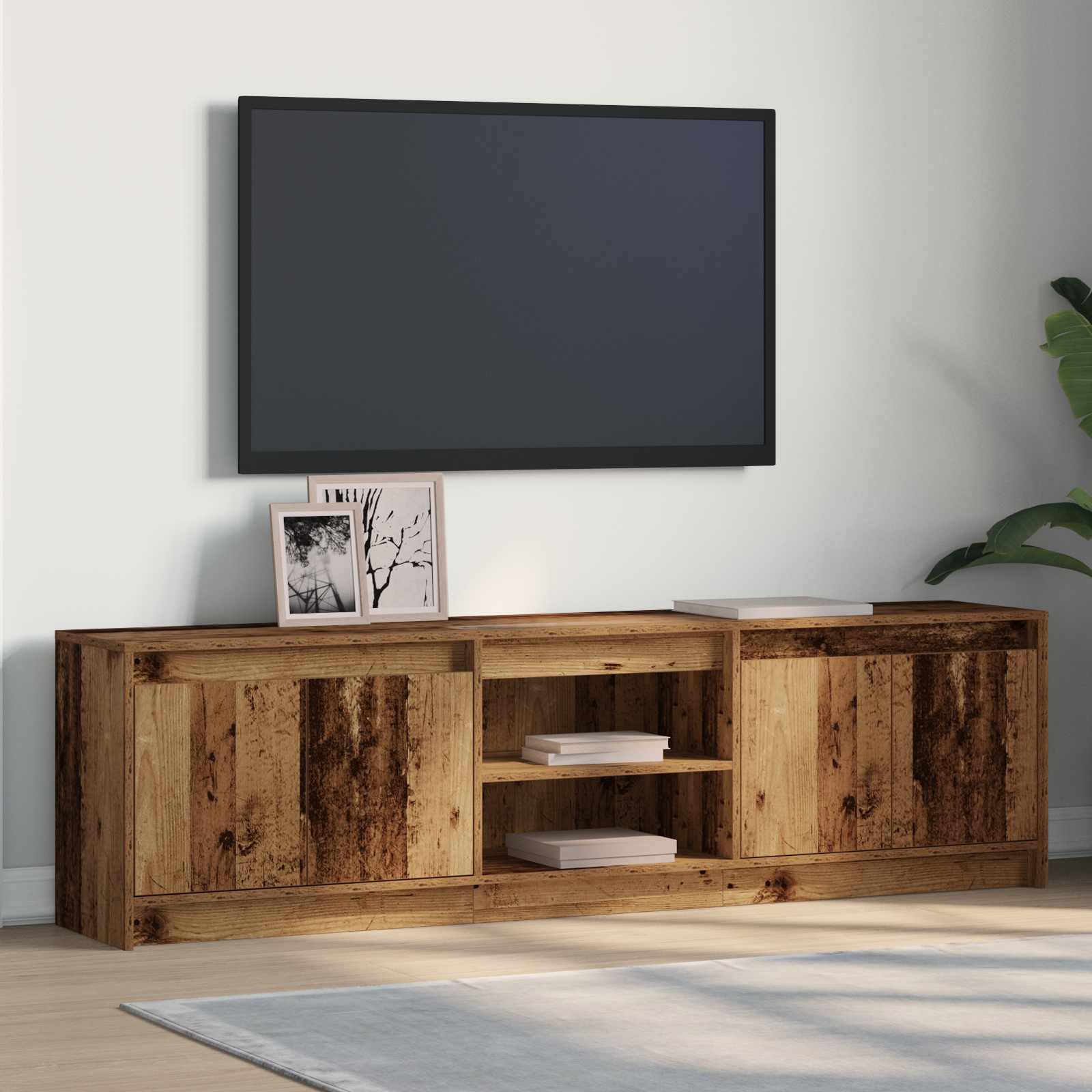 TV-Einheiten 180 x 34 x 50 cm Braun Holzwerkstoff