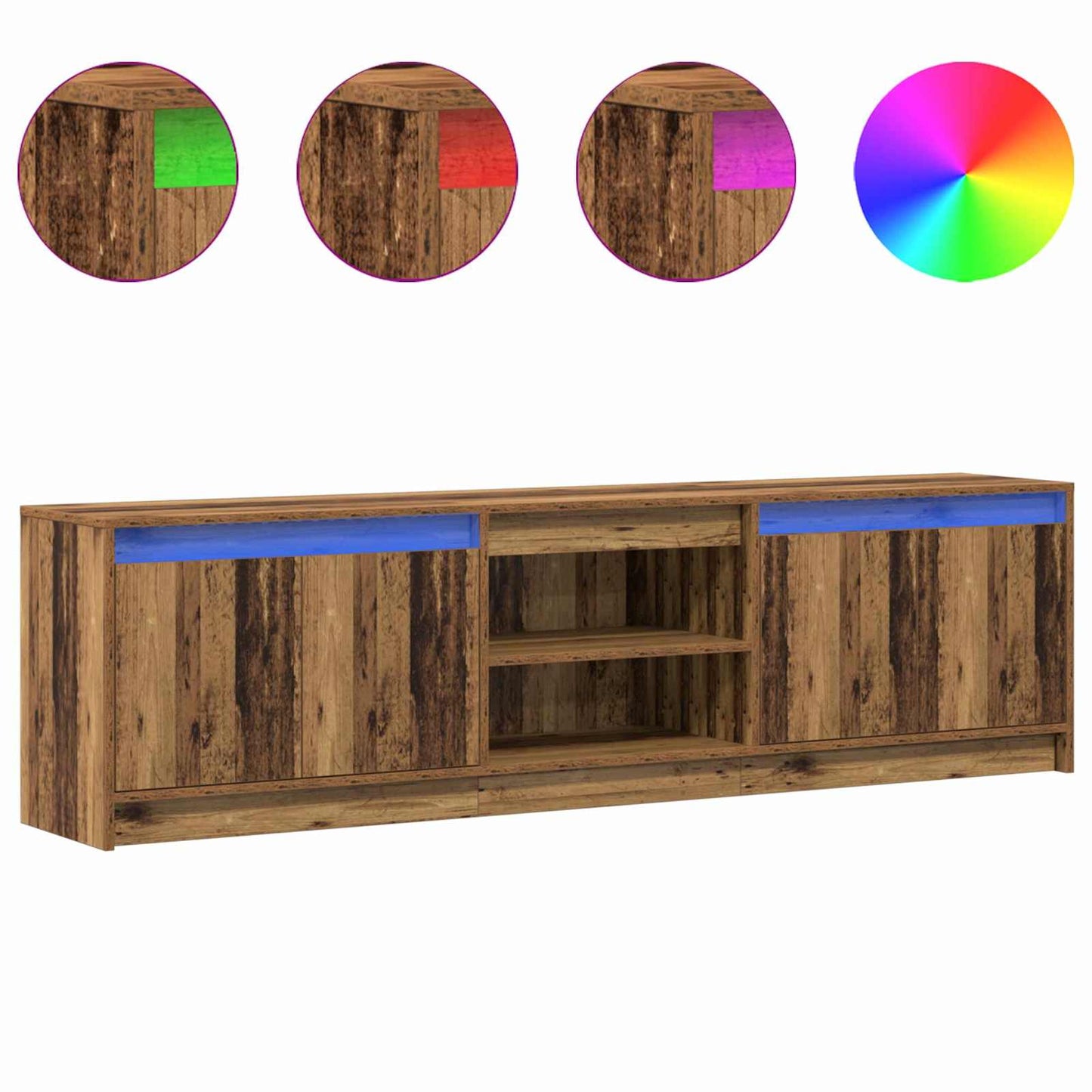 TV-Einheiten 180 x 34 x 50 cm Braun Holzwerkstoff