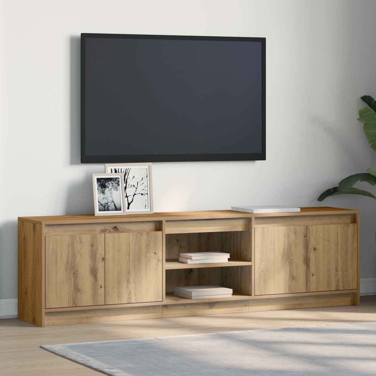 TV-Einheiten 180 x 34 x 50 cm Braun Holzwerkstoff