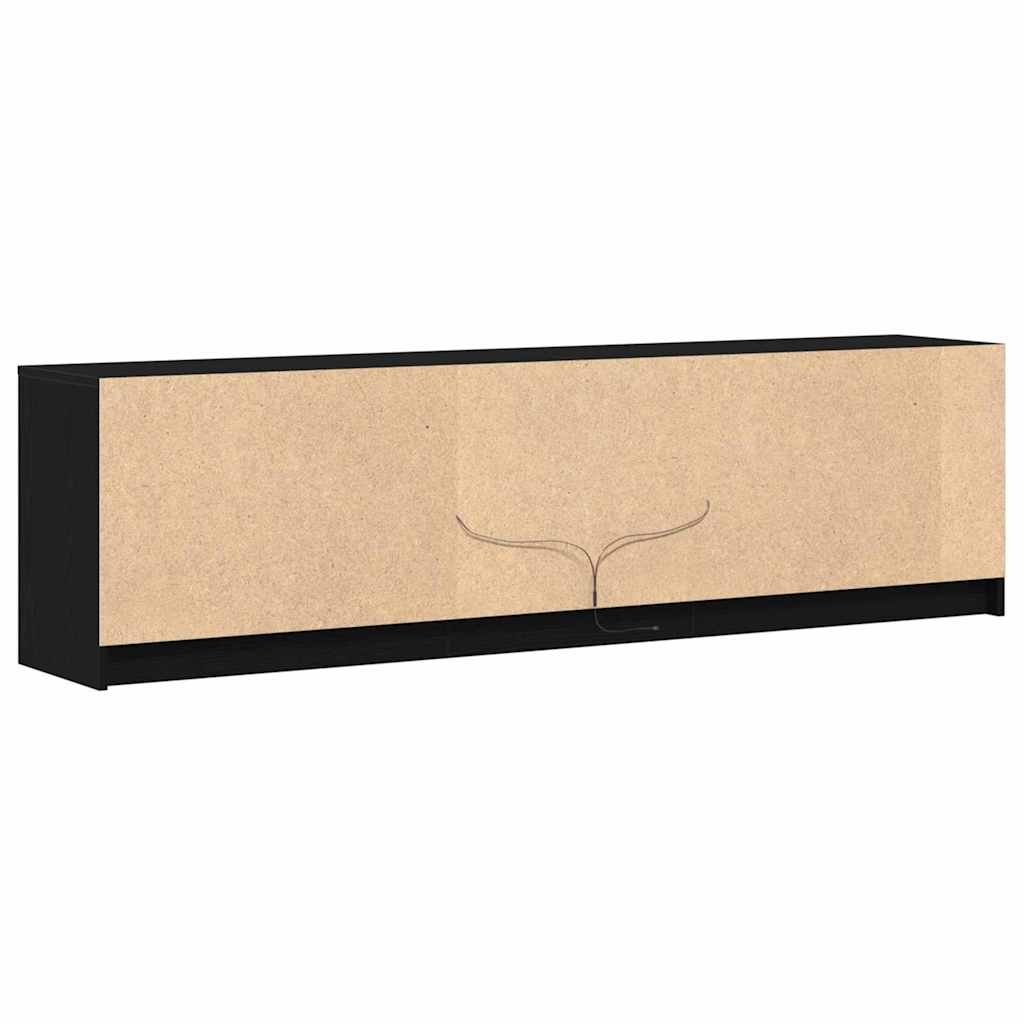 TV-Schränk Schwarz 180 x 34 x 50 cm Holzwerkstoff