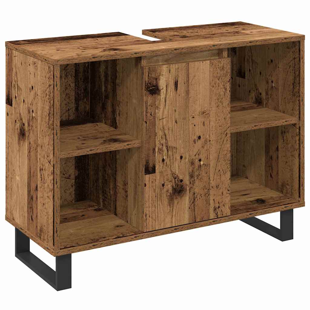 Badezimmermöbel-Set 3 stk. Braun 30 x 30 x 180 cm Holzwerkstoff