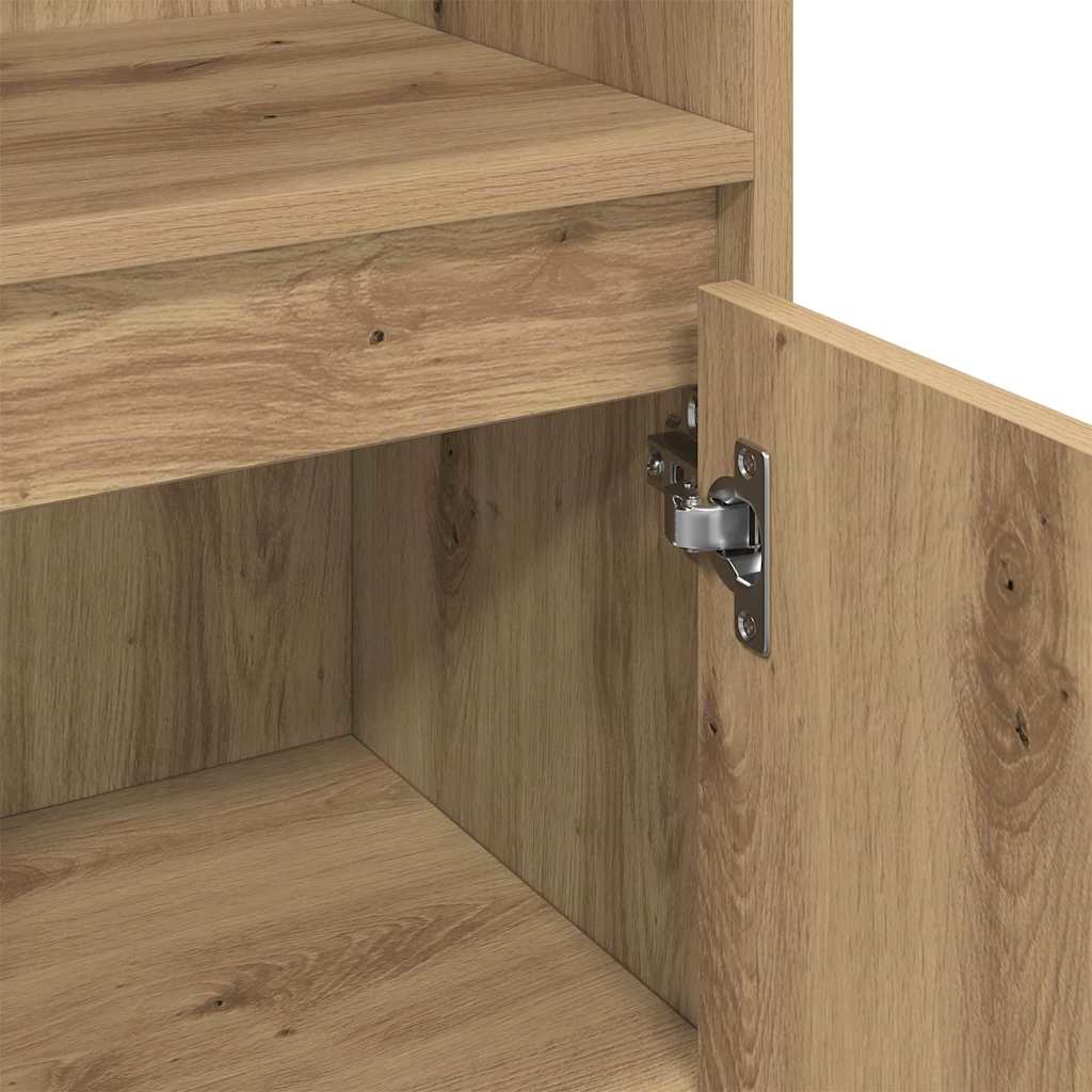 Badezimmermöbel-Set 3 stk. Braun 30 x 30 x 180 cm Holzwerkstoff