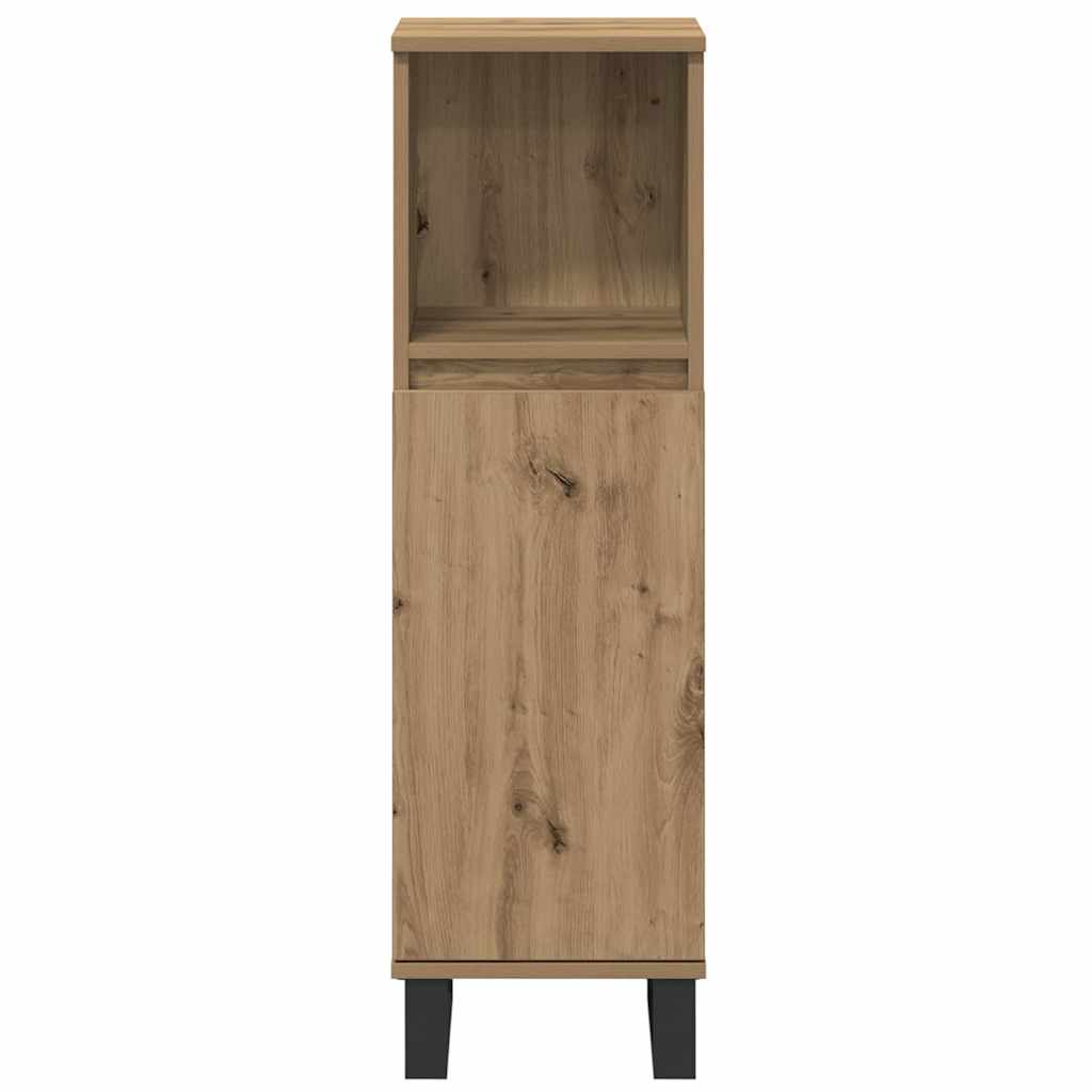 Badezimmermöbel-Set 3 stk. Braun 30 x 30 x 180 cm Holzwerkstoff