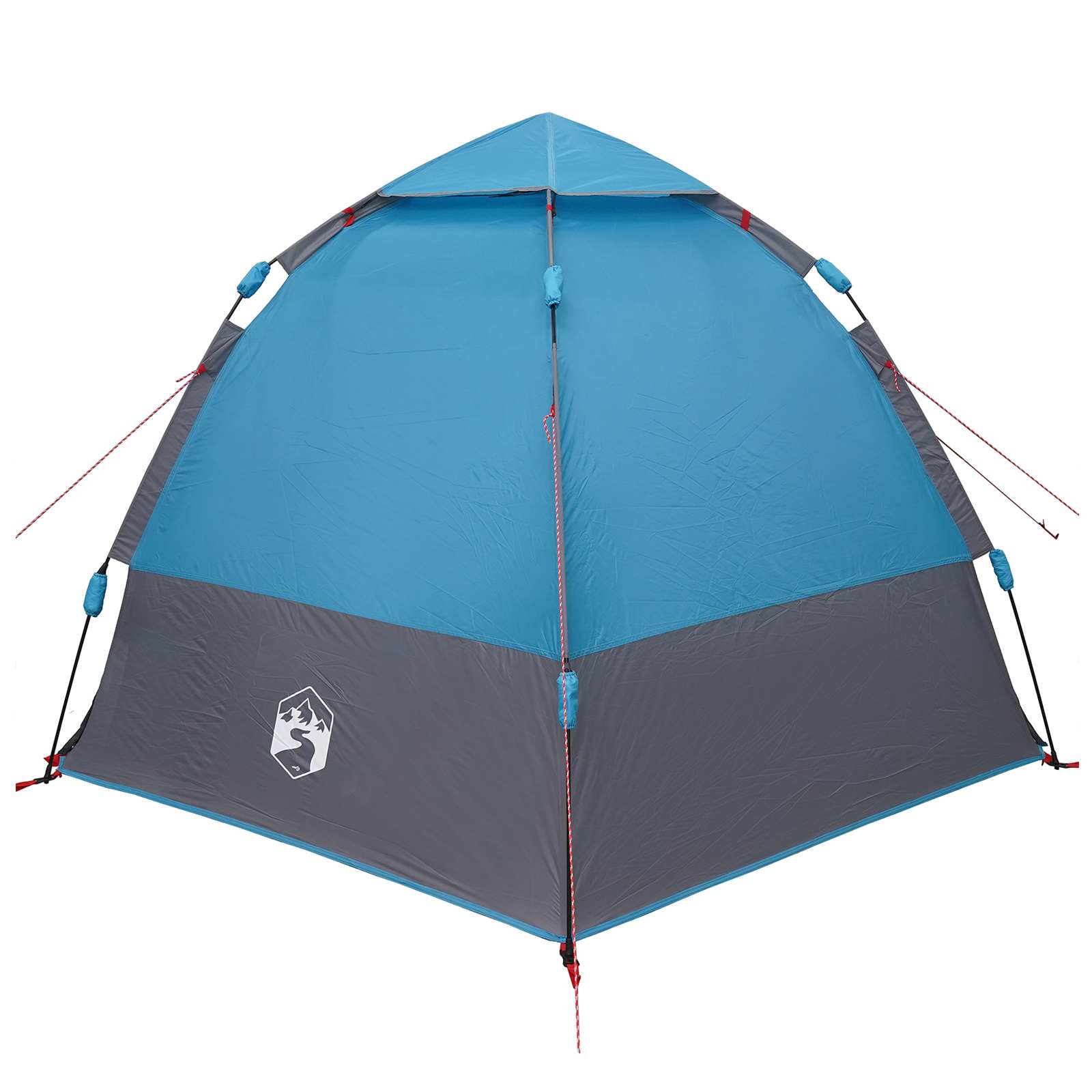 Schnellmontagezelt mit Regenhaube für 4 Personen mit Dach Blau