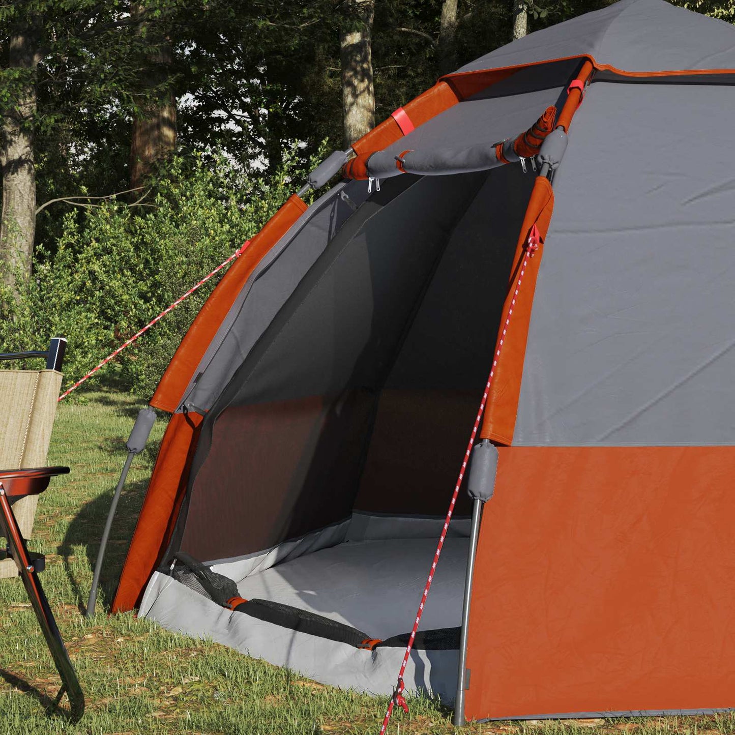 Schnellmontagezelt mit Regenhaube für 4 Personen 185T Polyester