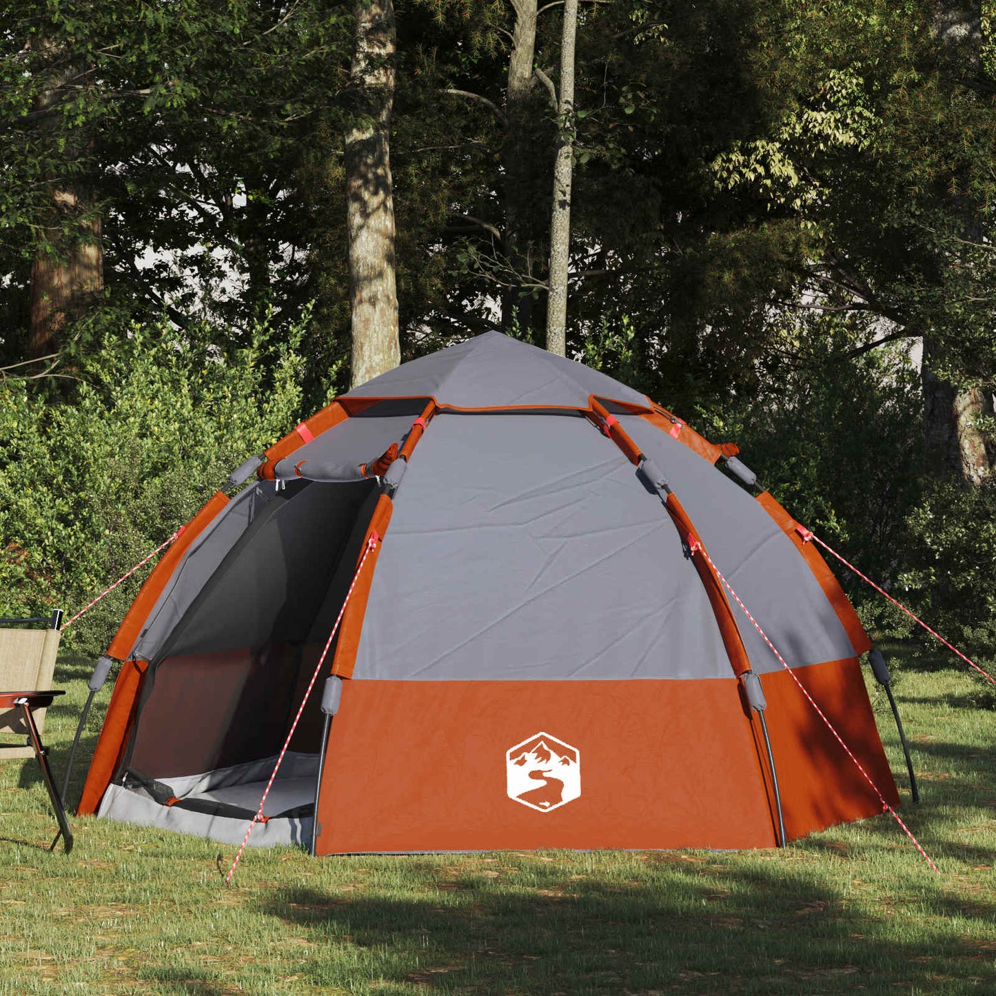 Schnellmontagezelt mit Regenhaube für 4 Personen 185T Polyester