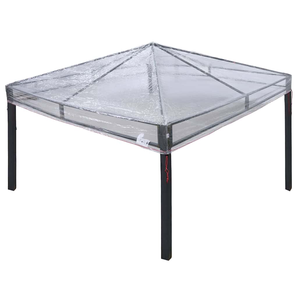 Ersatzbezug für Pavillon 300 x 300 x 26 cm Transparent PVC