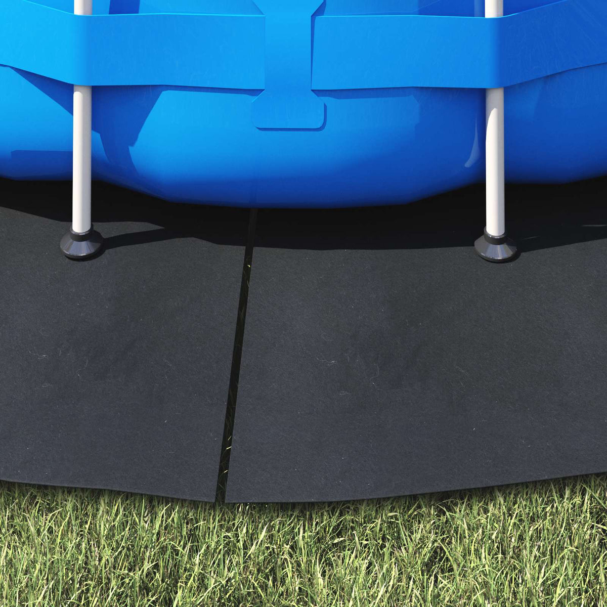 Bodenfolie für Pools Schwarz Ø 244 cm Vliesstoff