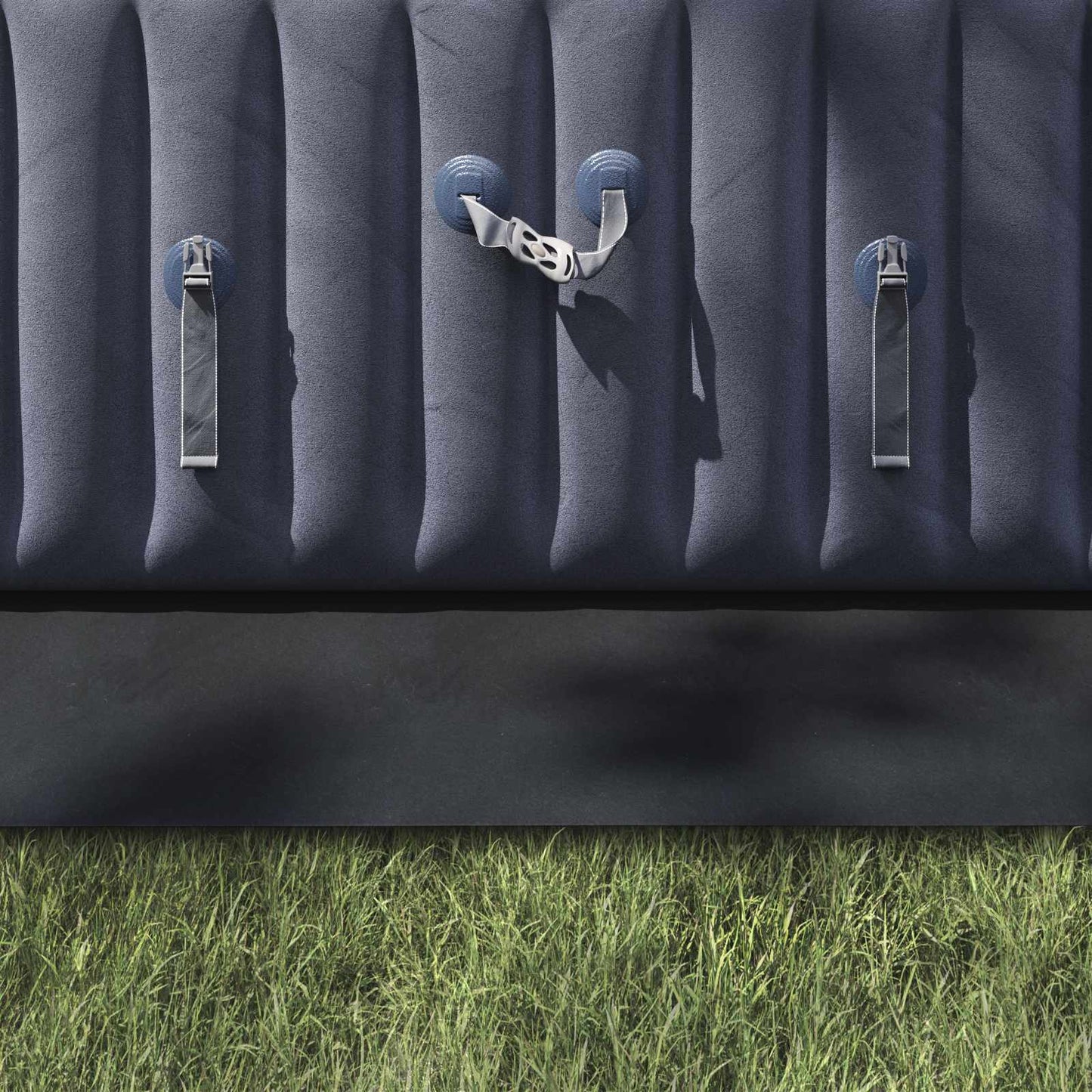 Bodenfolie für Pools Schwarz 500 x 250 x 0,1 cm Vliesstoff