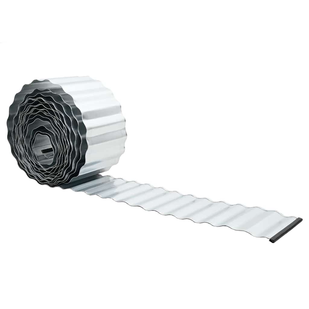 Rasenrand Silber 1000 x 25 x 0,03 cm