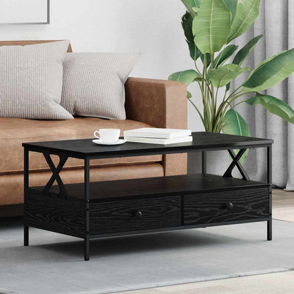 Couchtisch Schwarz Eichen-Optik 100 x 51 x 45 cm Holzwerkstoff