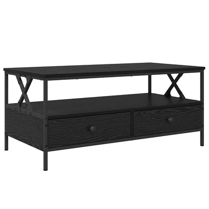 Couchtisch Schwarz Eichen-Optik 100 x 51 x 45 cm Holzwerkstoff