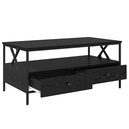 Couchtisch Schwarz Eichen-Optik 100 x 51 x 45 cm Holzwerkstoff