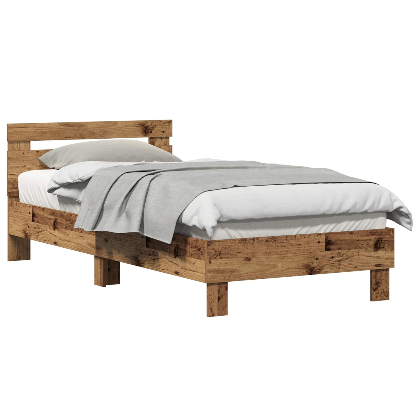Bettrahmen Altholz 203 x 95 x 70 cm Holzwerkstoff