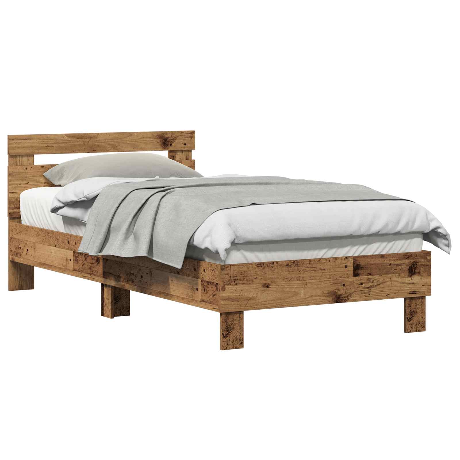 Bettrahmen Altholz 193 x 95 x 88 cm Holzwerkstoff