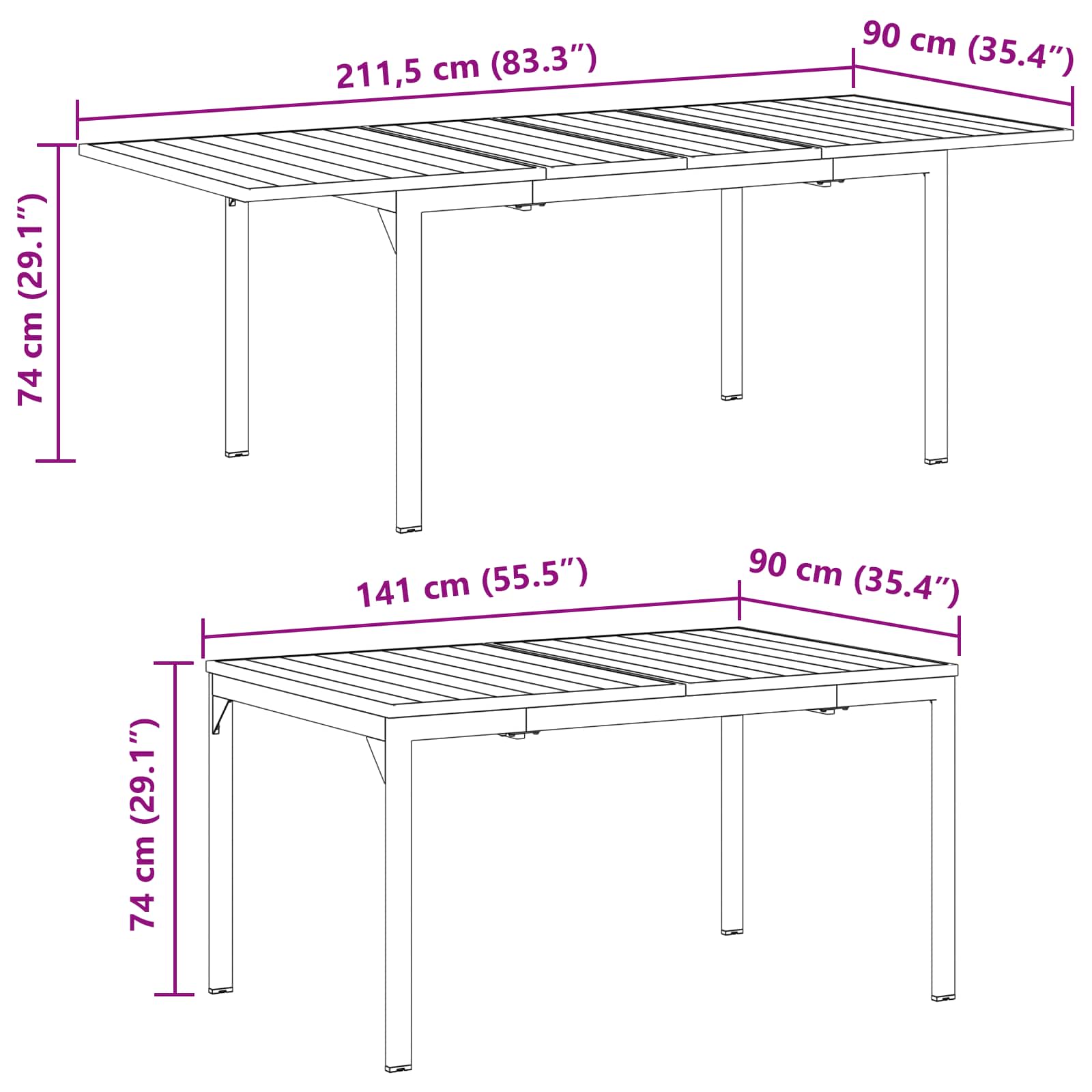 Garten Essgruppe 9 stk. Grau Poly-Rattan