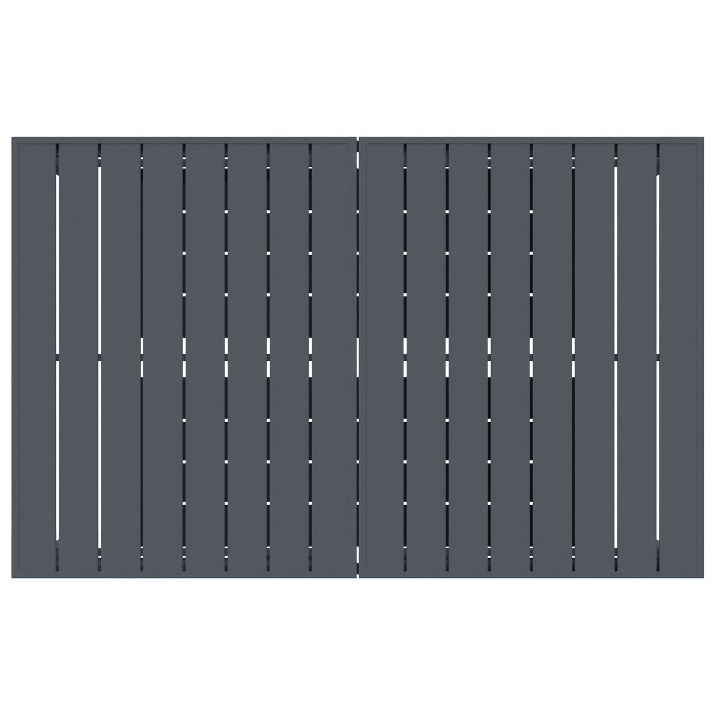 Garten Essgruppe 9 stk. Grau Poly-Rattan