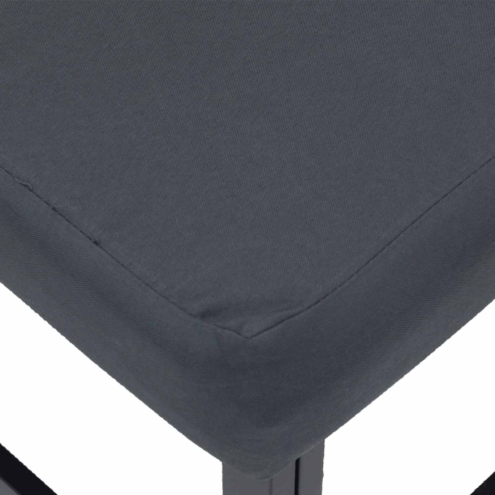 Gartensofa-set 8 stk. Schwarz Aluminium