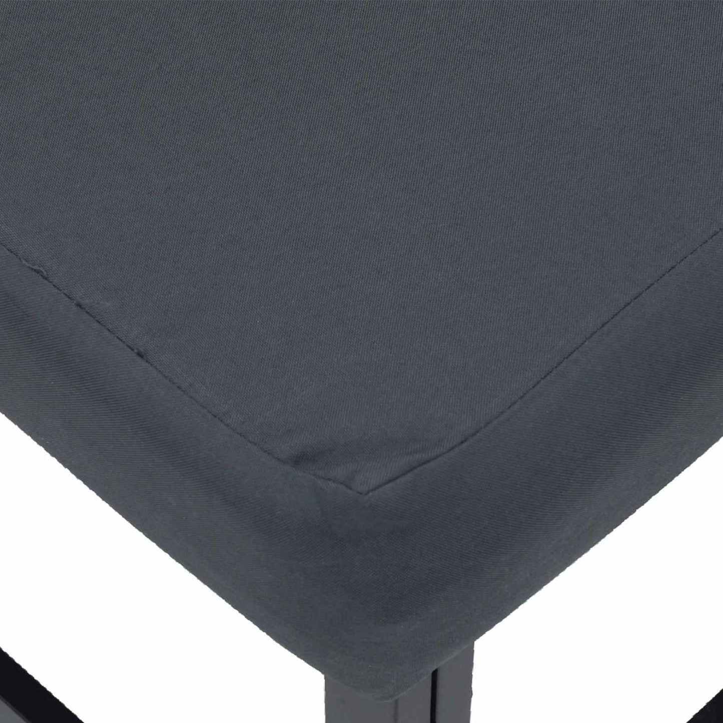 Gartensofa-set 9 stk. Schwarz Aluminium