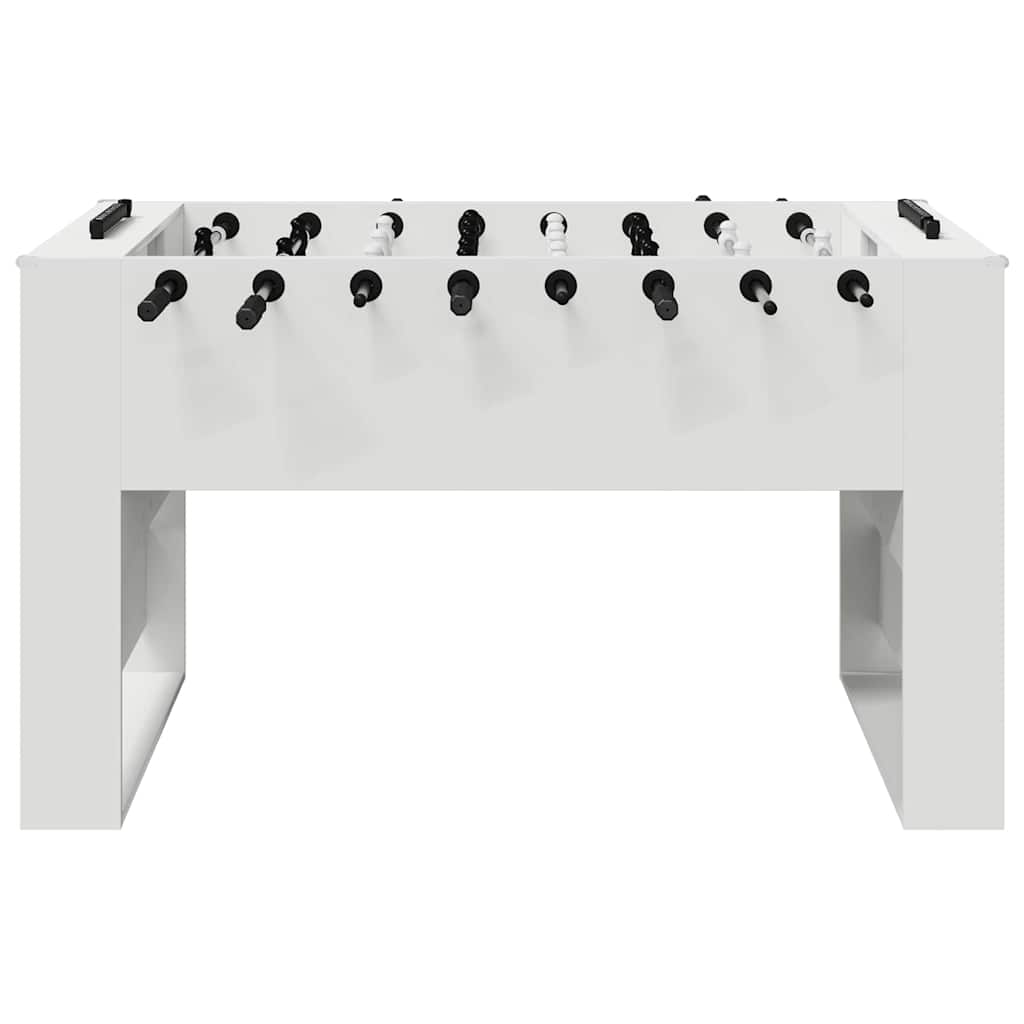 Tischfußballtisch Weiß 146,5 x 74 x 85 cm Holzwerkstoff