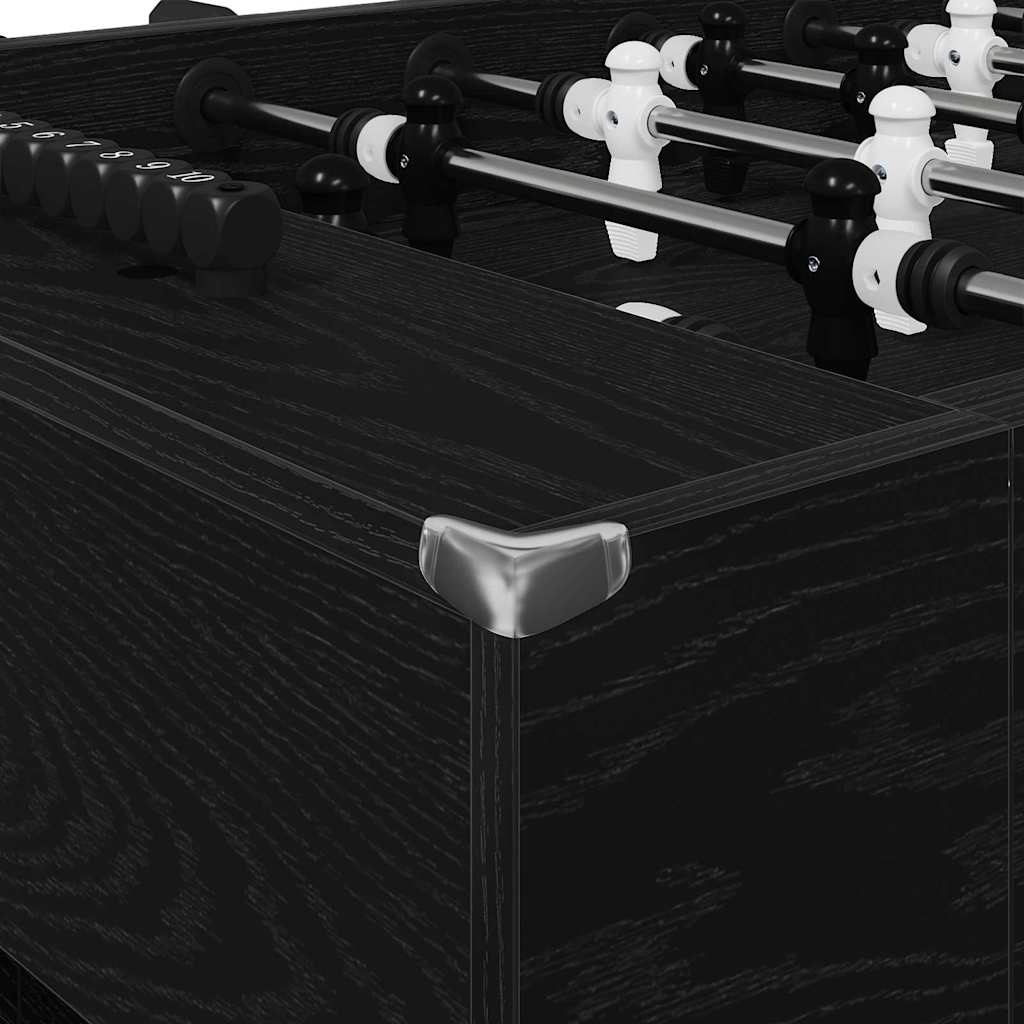 Tischfußballtisch Schwarze Eiche 146,5 x 74 x 85 cm