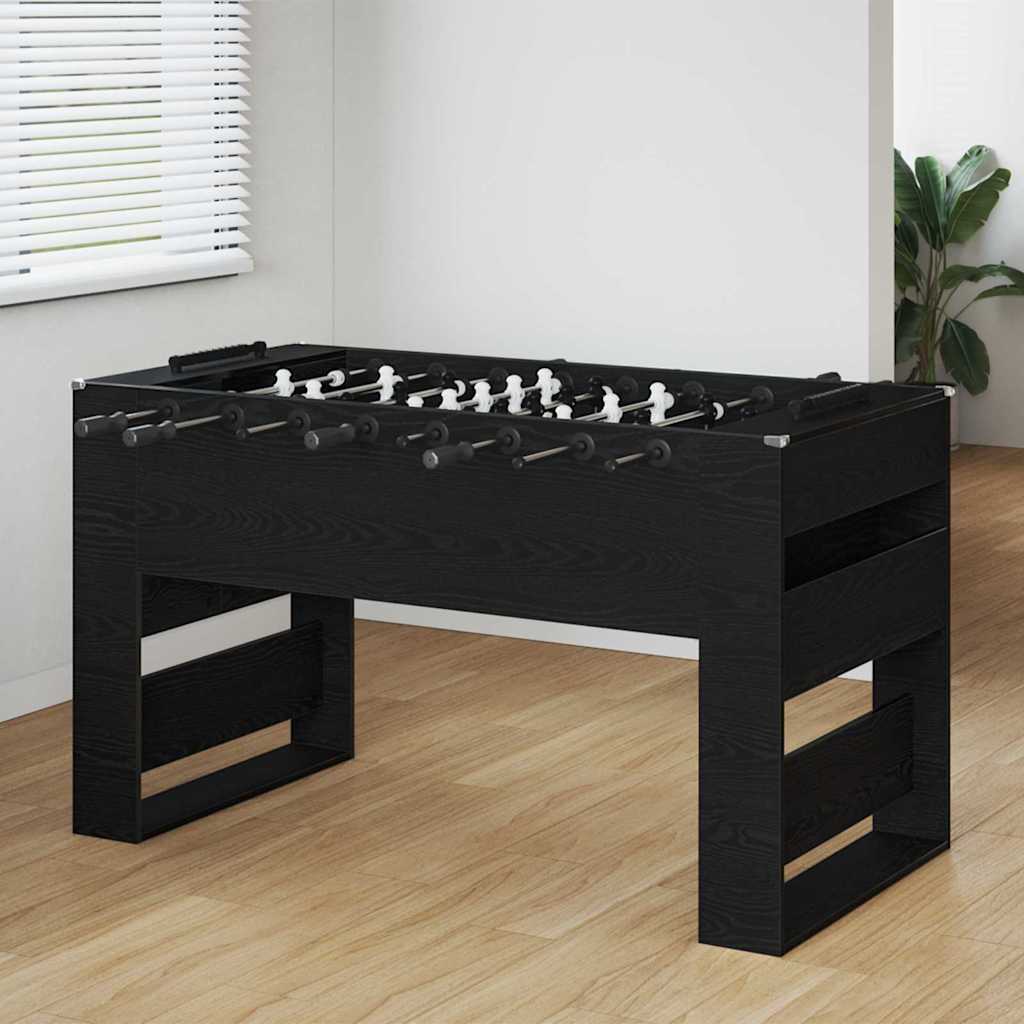 Tischfußballtisch Schwarze Eiche 146,5 x 74 x 85 cm