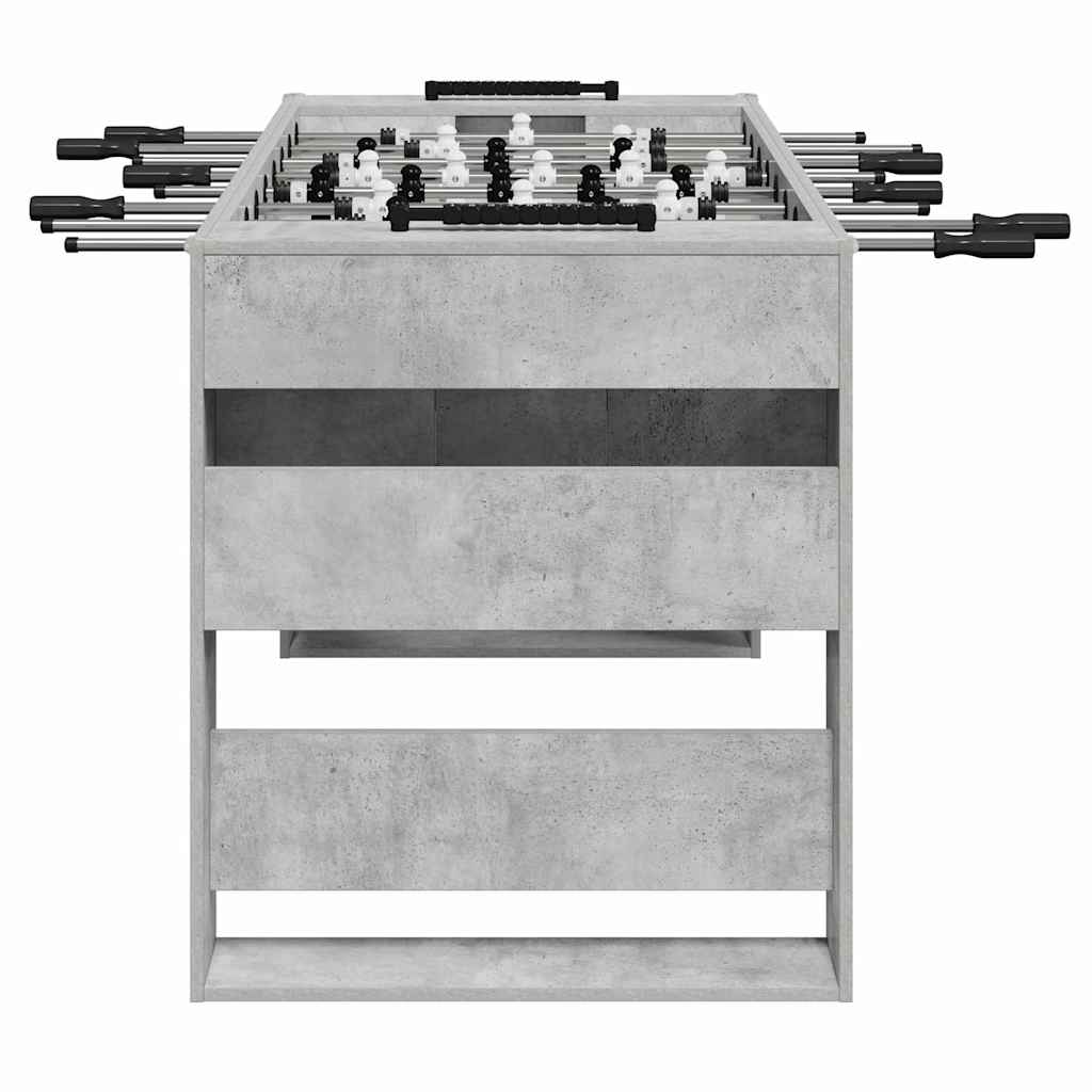 Tischfußballtisch Betongrau 146,5 x 74 x 85 cm Holzwerkstoff