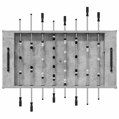 Tischfußballtisch Betongrau 146,5 x 74 x 85 cm Holzwerkstoff