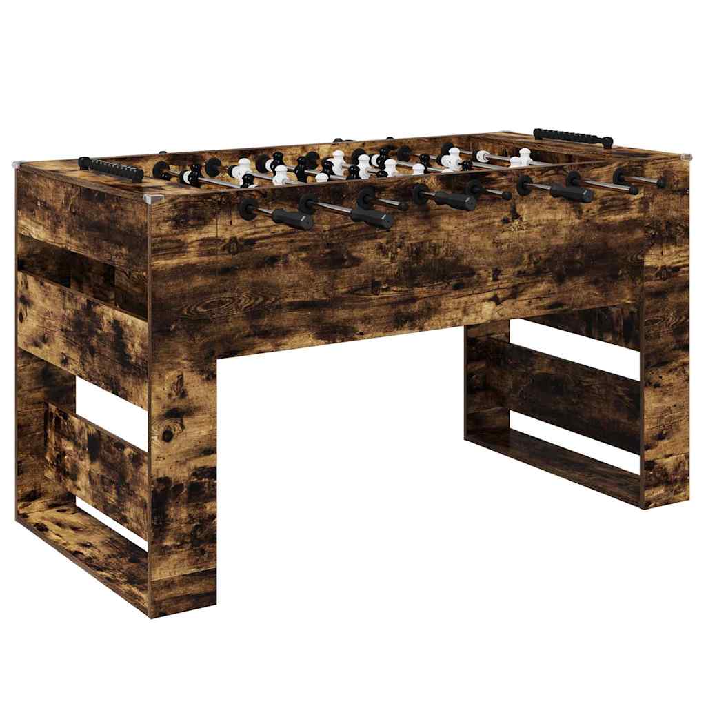 Tischfußballtisch Räuchereiche 146,5 x 74 x 85 cm Holzwerkstoff