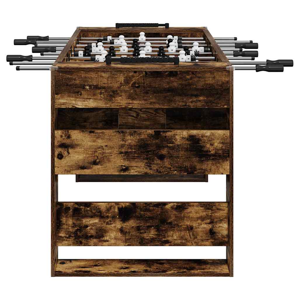 Tischfußballtisch Räuchereiche 146,5 x 74 x 85 cm Holzwerkstoff