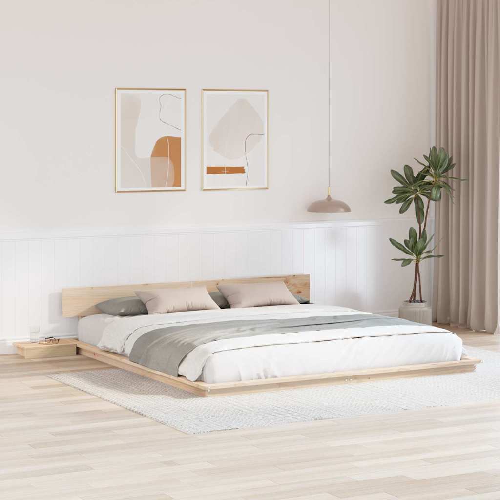 Bettgestell Braun 200 x 200 cm Holz