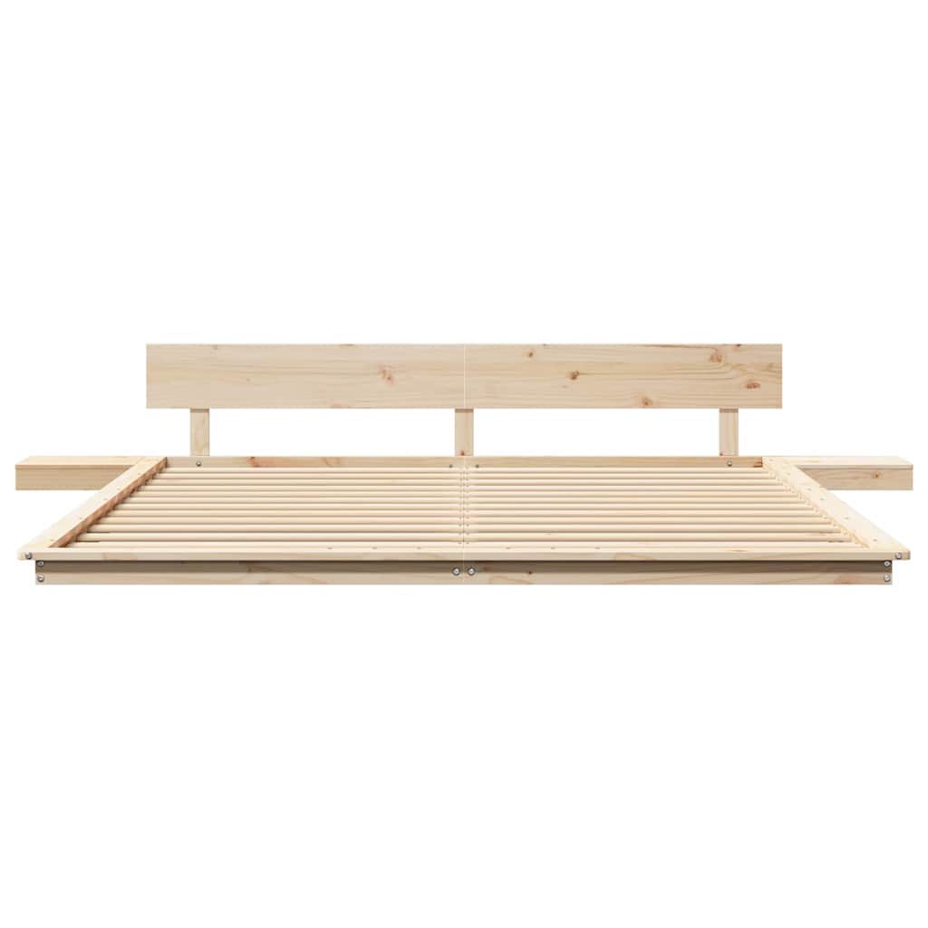 Bettgestell Braun 200 x 200 cm Holz