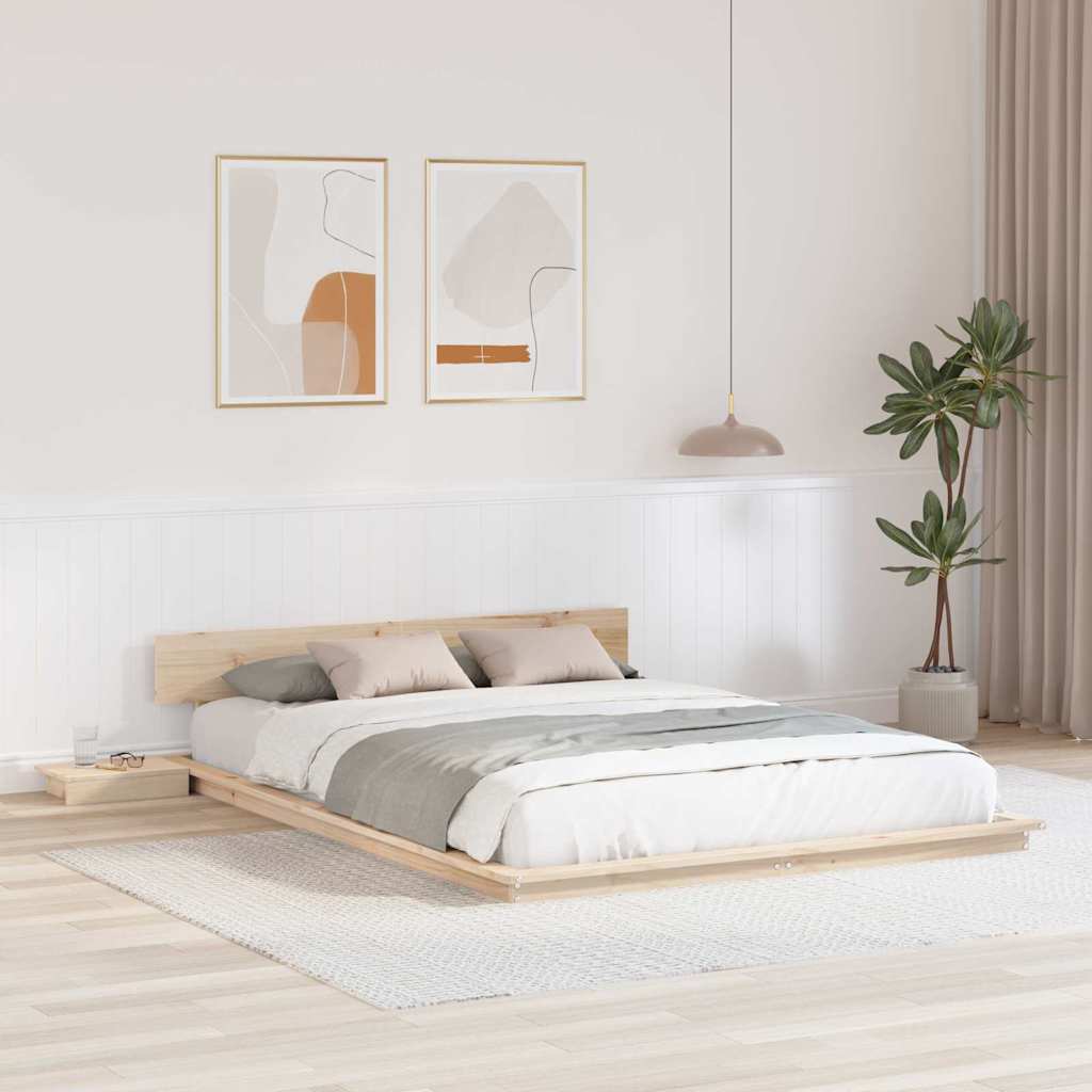 Bettgestell Braun 150 x 200 cm Holz