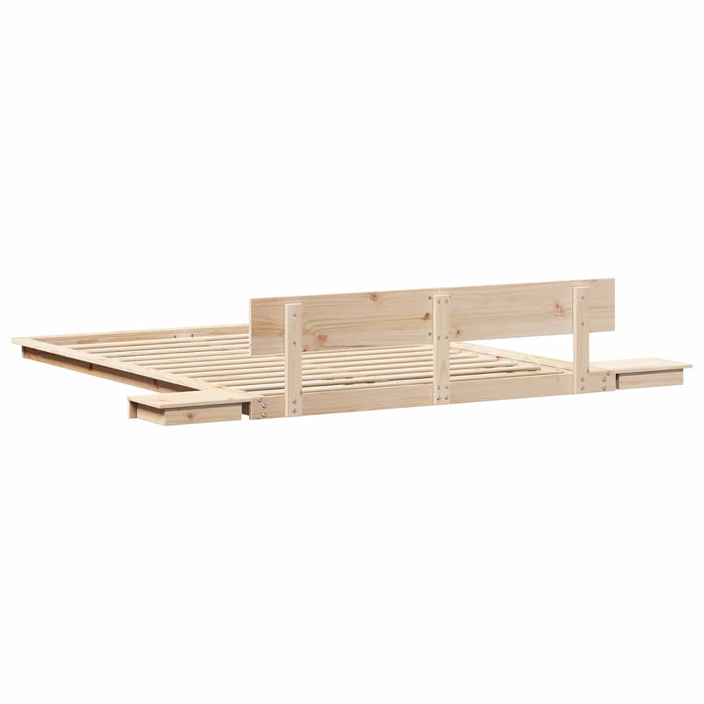 Bettgestell Braun 150 x 200 cm Holz